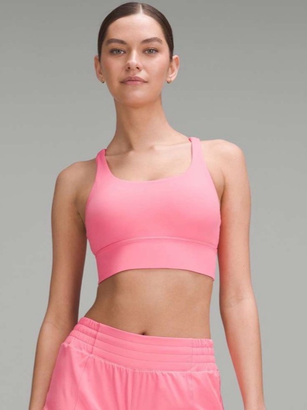 Lululemon Energy Longline Bra *Medium Support, B–D Cups Sakura Pink Size 2